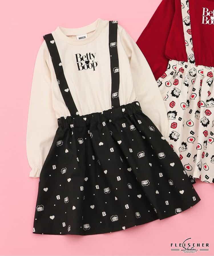 【Betty BoopTM】拼接連衣裙