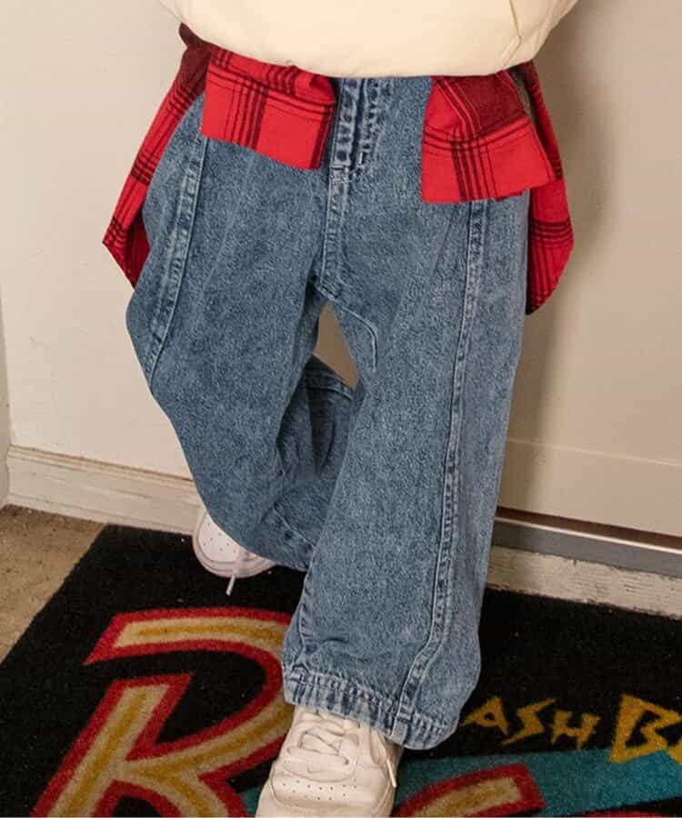 B NEWJACK 化學水洗牛仔褲 10分褲