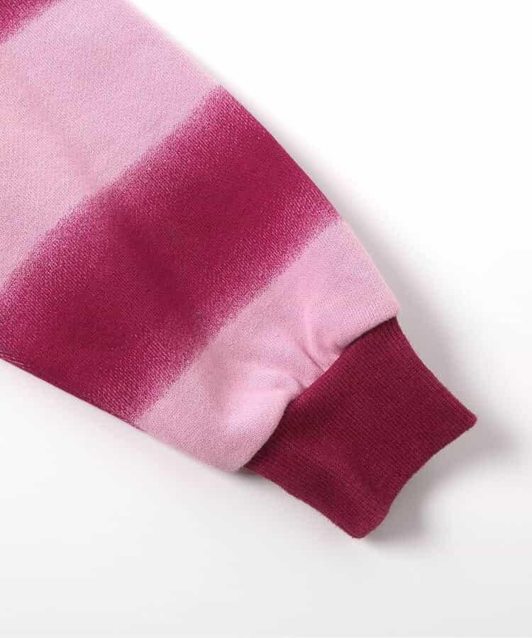 噴霧風格條紋衛衣