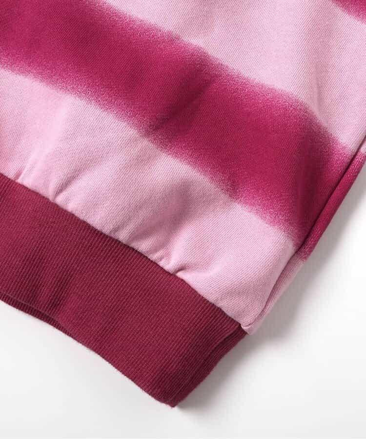 噴霧風格條紋衛衣