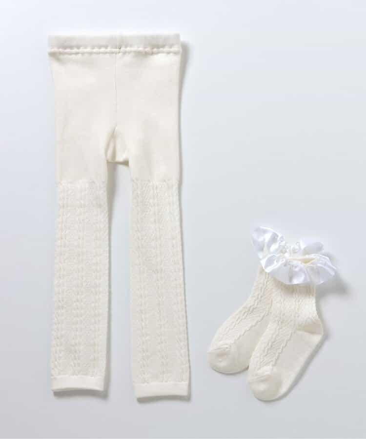 打底褲·荷葉邊短襪套裝