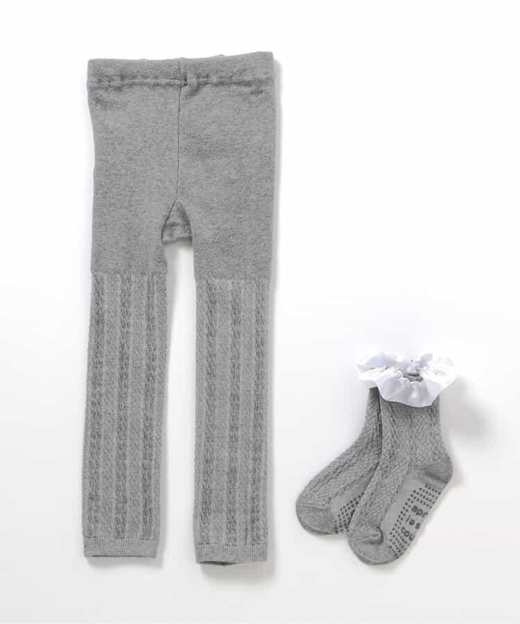 打底褲·荷葉邊短襪套裝