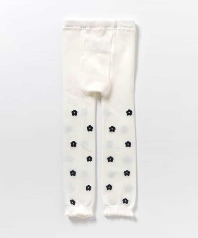 愛心花朵圖案打底褲