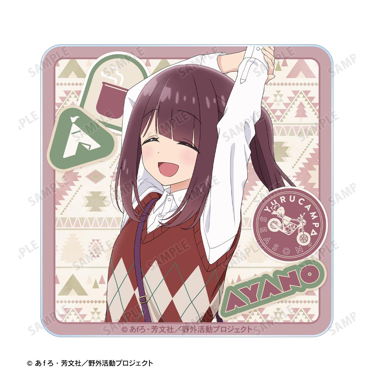 《搖曳露營》 SEASON3_新繪 土岐綾乃 步行ver. 亞克力卡片2枚套裝