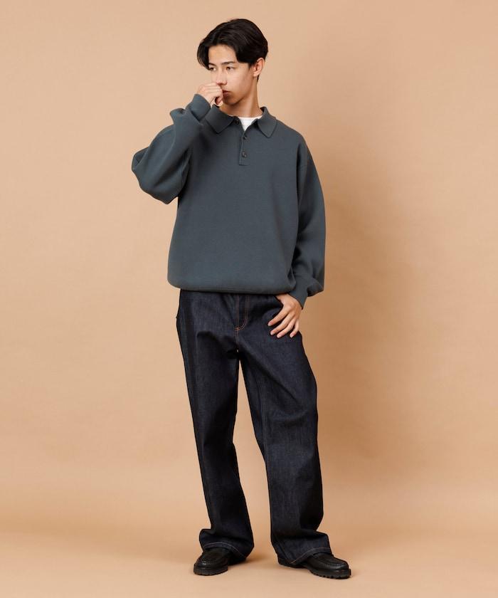 衛衣風格翻領針織衫