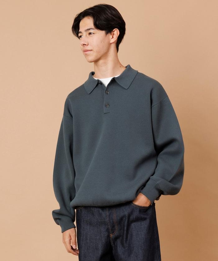 衛衣風格翻領針織衫