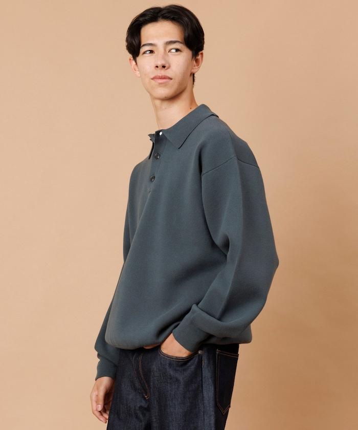 衛衣風格翻領針織衫