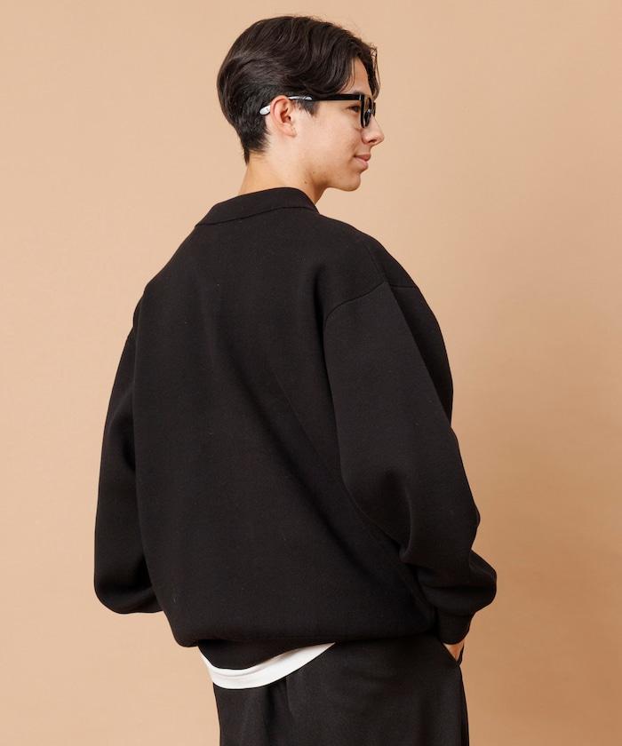 衛衣風格翻領針織衫