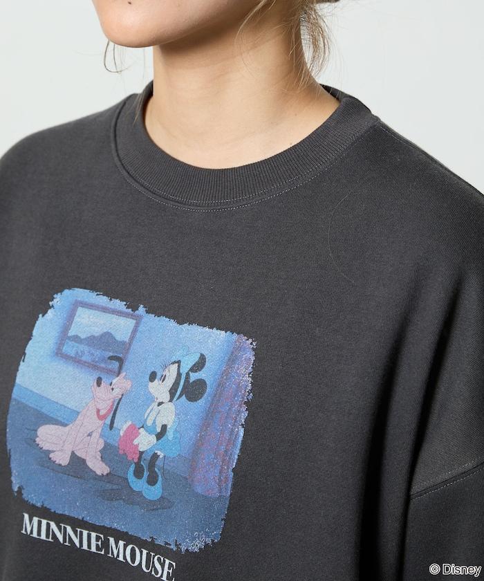 Minnie Mouse/米妮/照片印花圓領衛衣