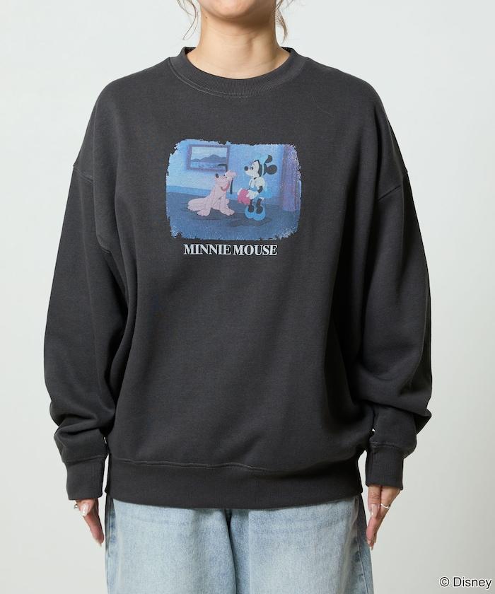 Minnie Mouse/米妮/照片印花圓領衛衣