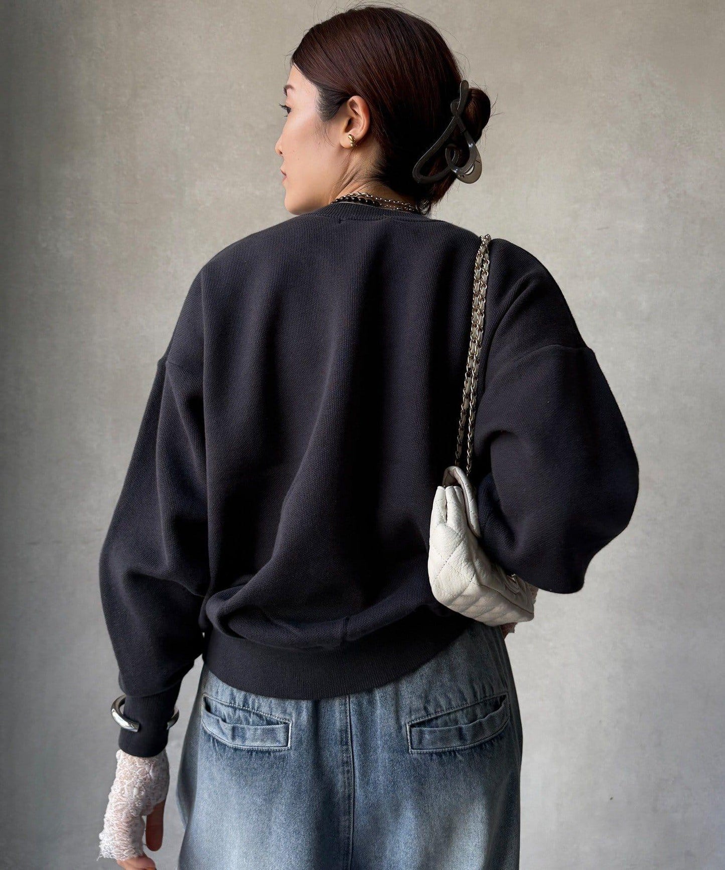 衛衣風格標誌套頭衫