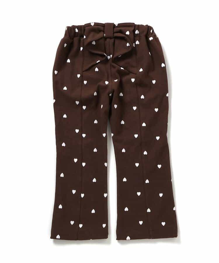 後背開口剪裁針織長褲 10分丈