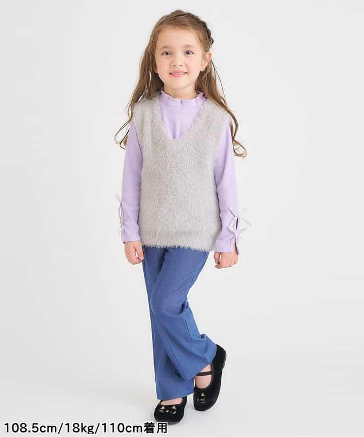 亮片長毛針織背心_可機洗