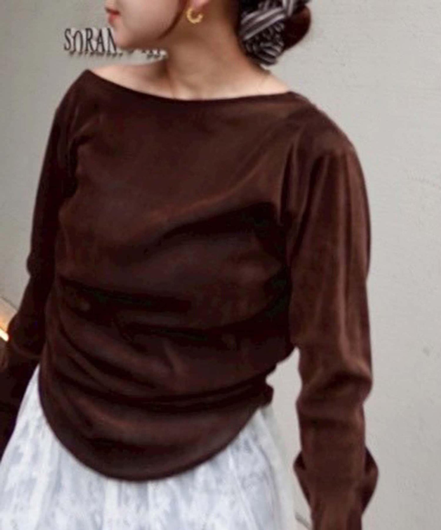 【@toitopoooo_____聯名】透視天鵝絨上衣