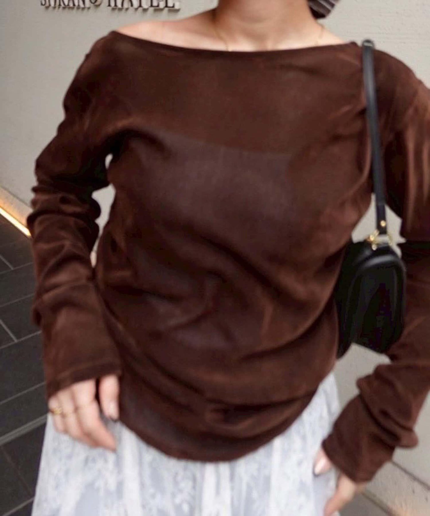 【@toitopoooo_____聯名】透視天鵝絨上衣