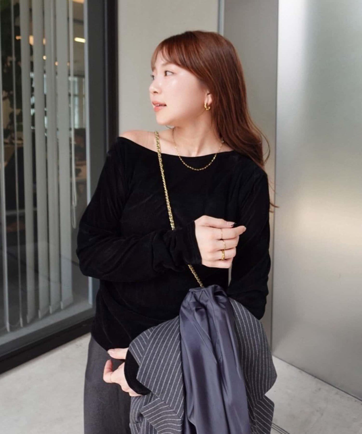 【@toitopoooo_____聯名】透視天鵝絨上衣