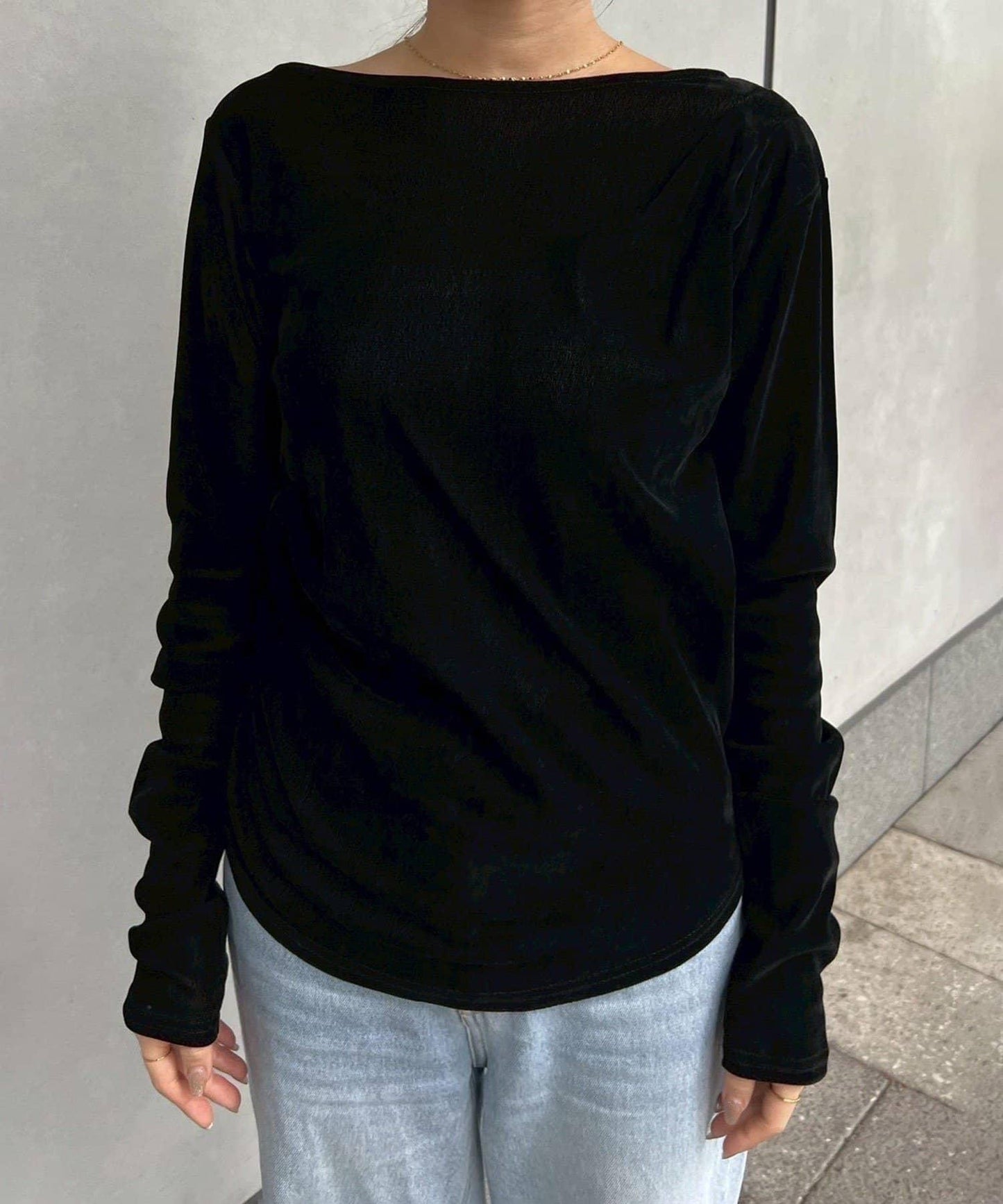 【@toitopoooo_____聯名】透視天鵝絨上衣