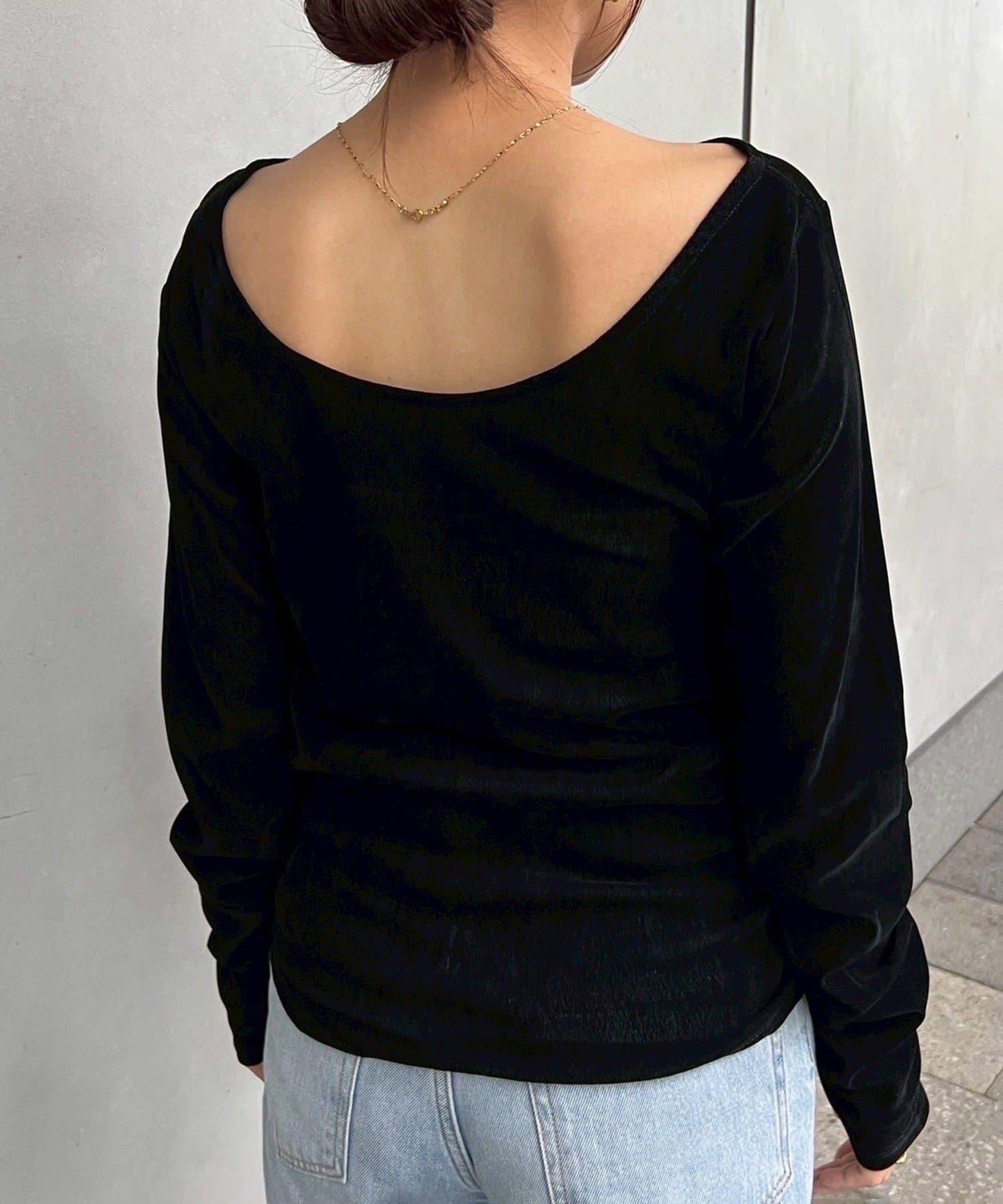 【@toitopoooo_____聯名】透視天鵝絨上衣