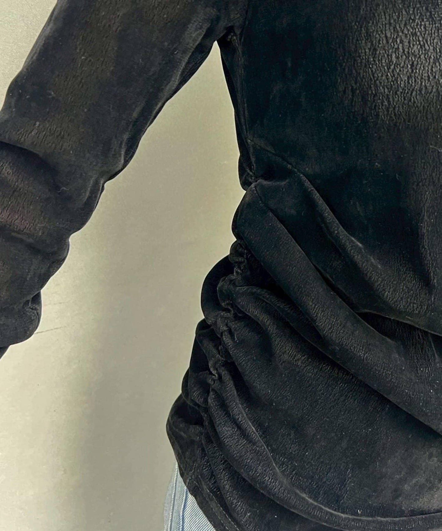 【@toitopoooo_____聯名】透視天鵝絨上衣