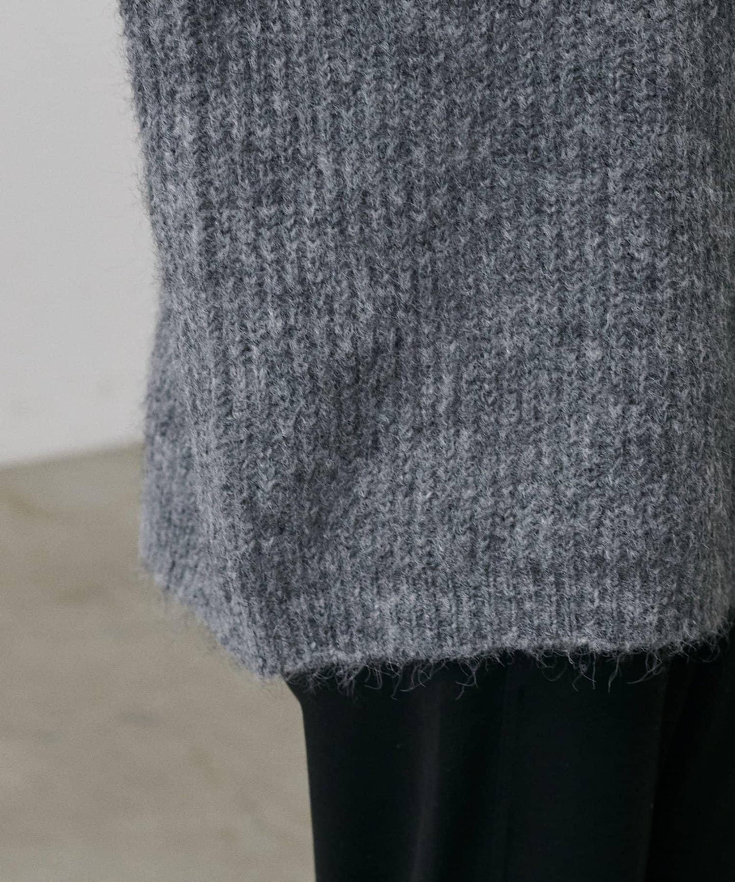 長絨片紋針織套頭衫