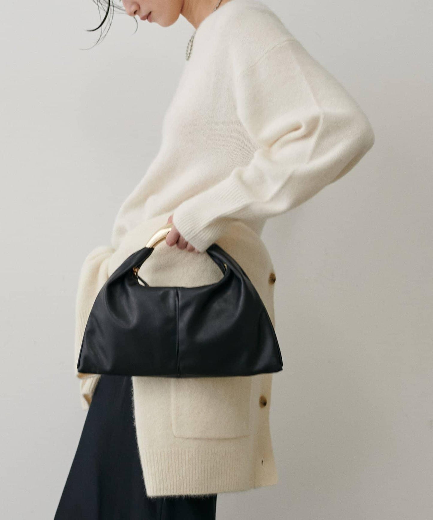 【Palcloset限定】雕塑感三角形手提包