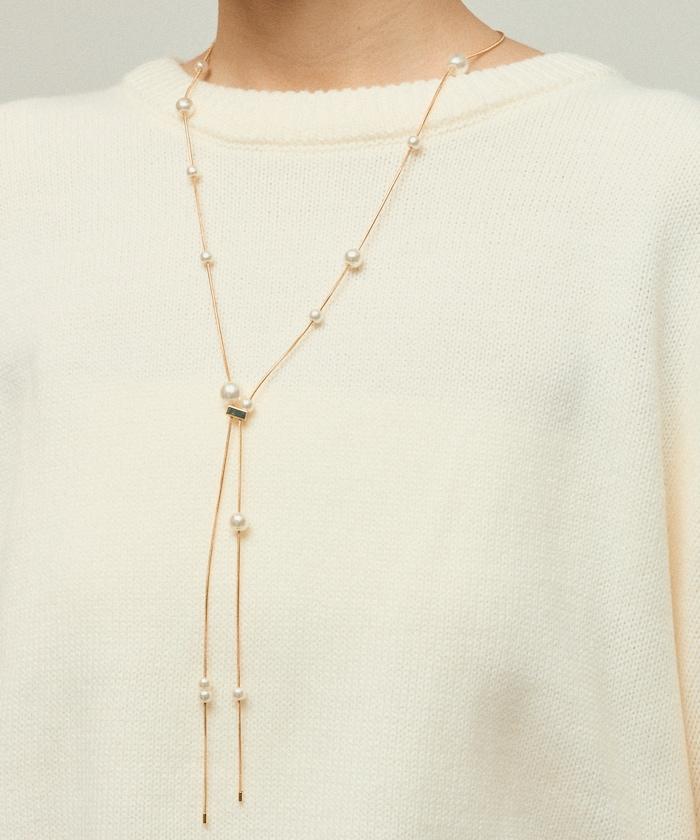 不規則珍珠長款項鍊