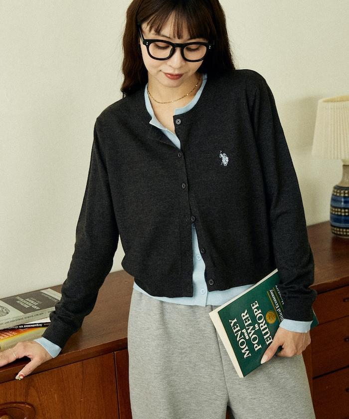 假兩件針織開衫