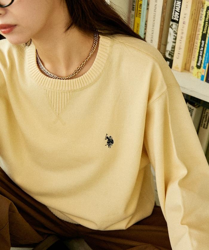 單點刺繡衛衣風針織衫