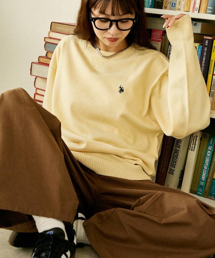 單點刺繡衛衣風針織衫
