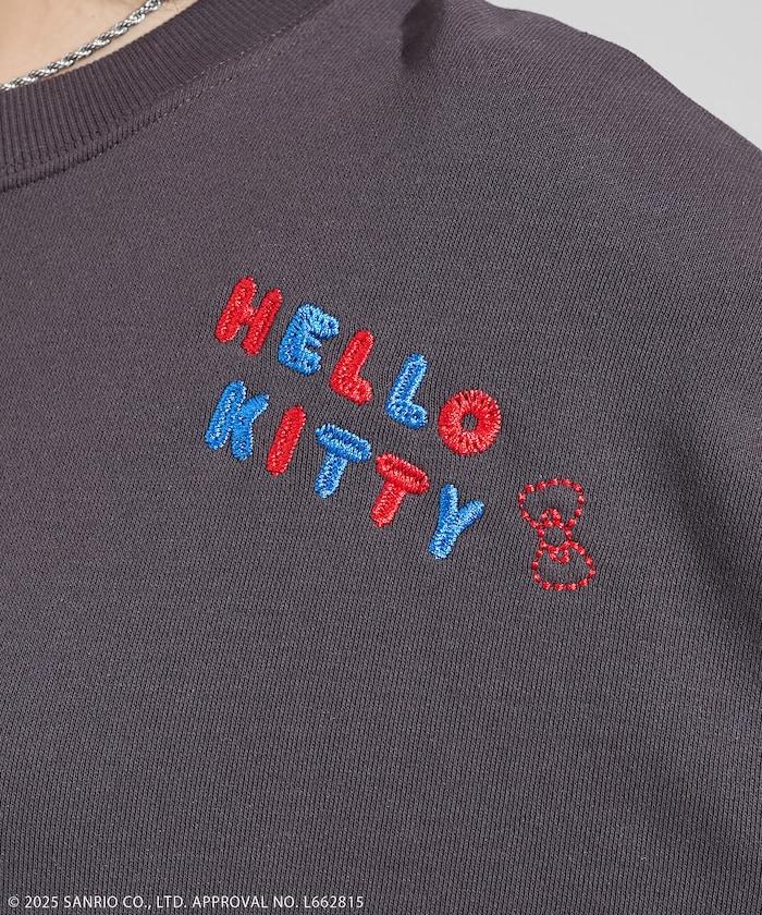 'HELLO KITTY' MESSAGE 刺繡衛衣