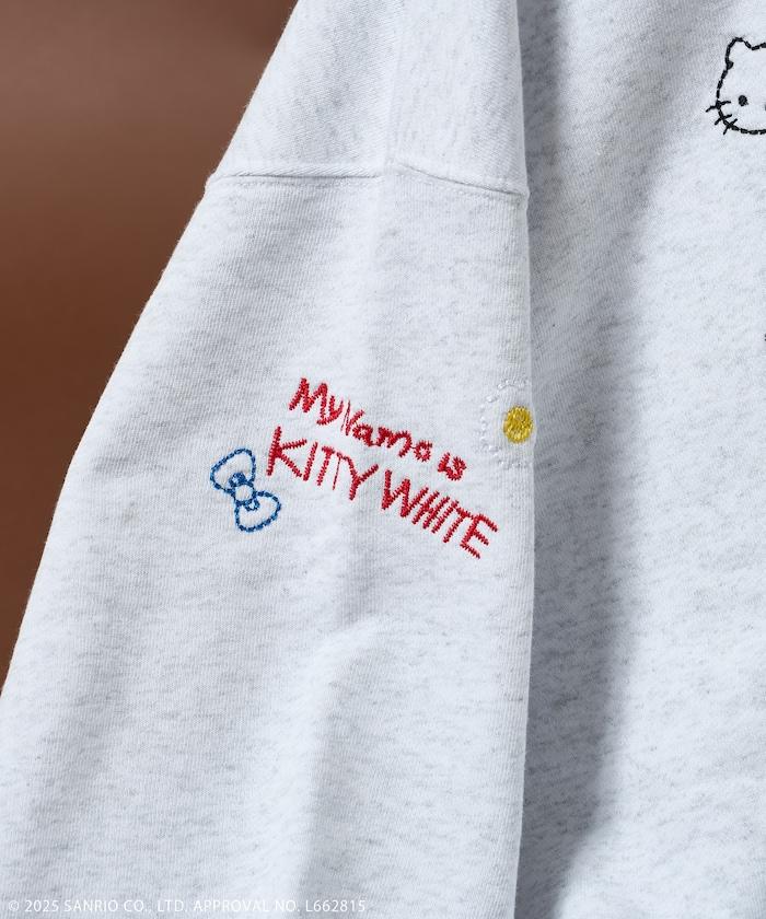 'HELLO KITTY' MESSAGE 刺繡衛衣