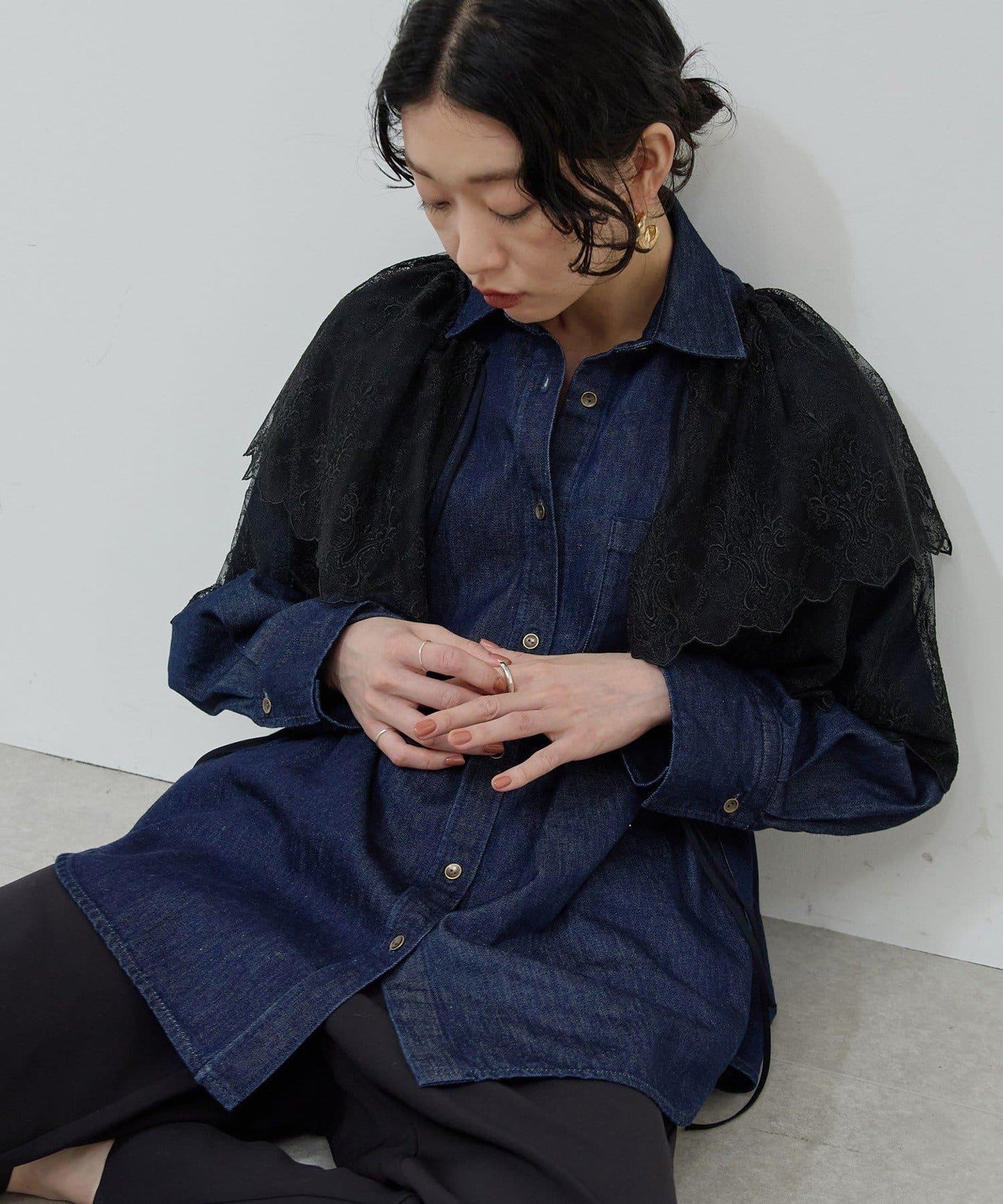 【25週年紀念款】波浪邊蕾絲短外套