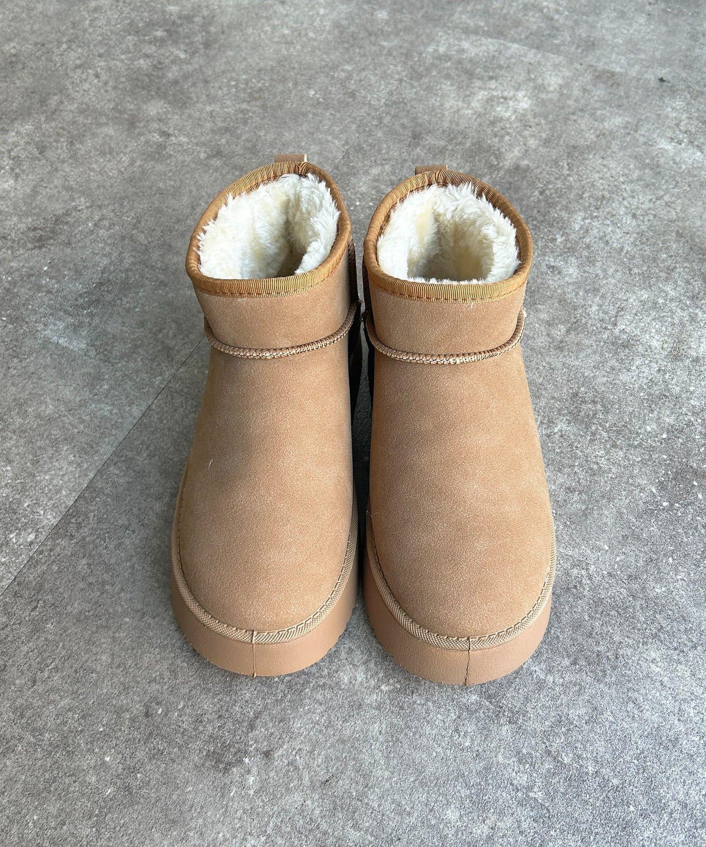 厚底羊毛靴