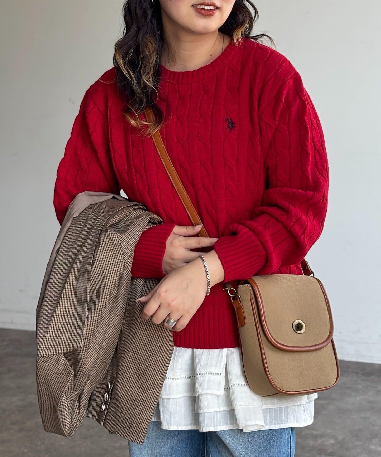【U.S. POLO ASSN.】麻花針織衫