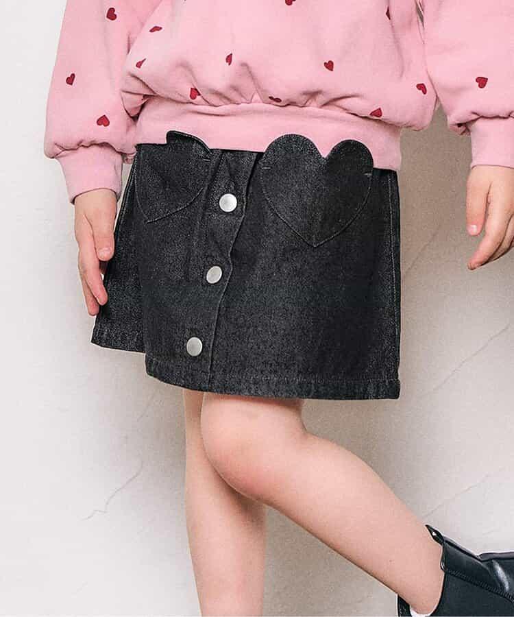 愛心口袋內襯短褲裙