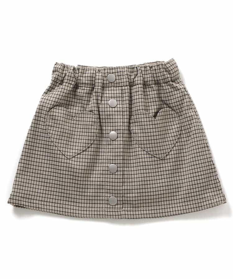 愛心口袋內襯短褲裙