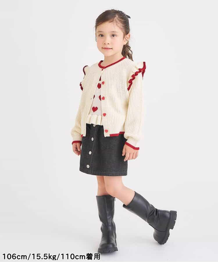 愛心口袋內襯短褲裙