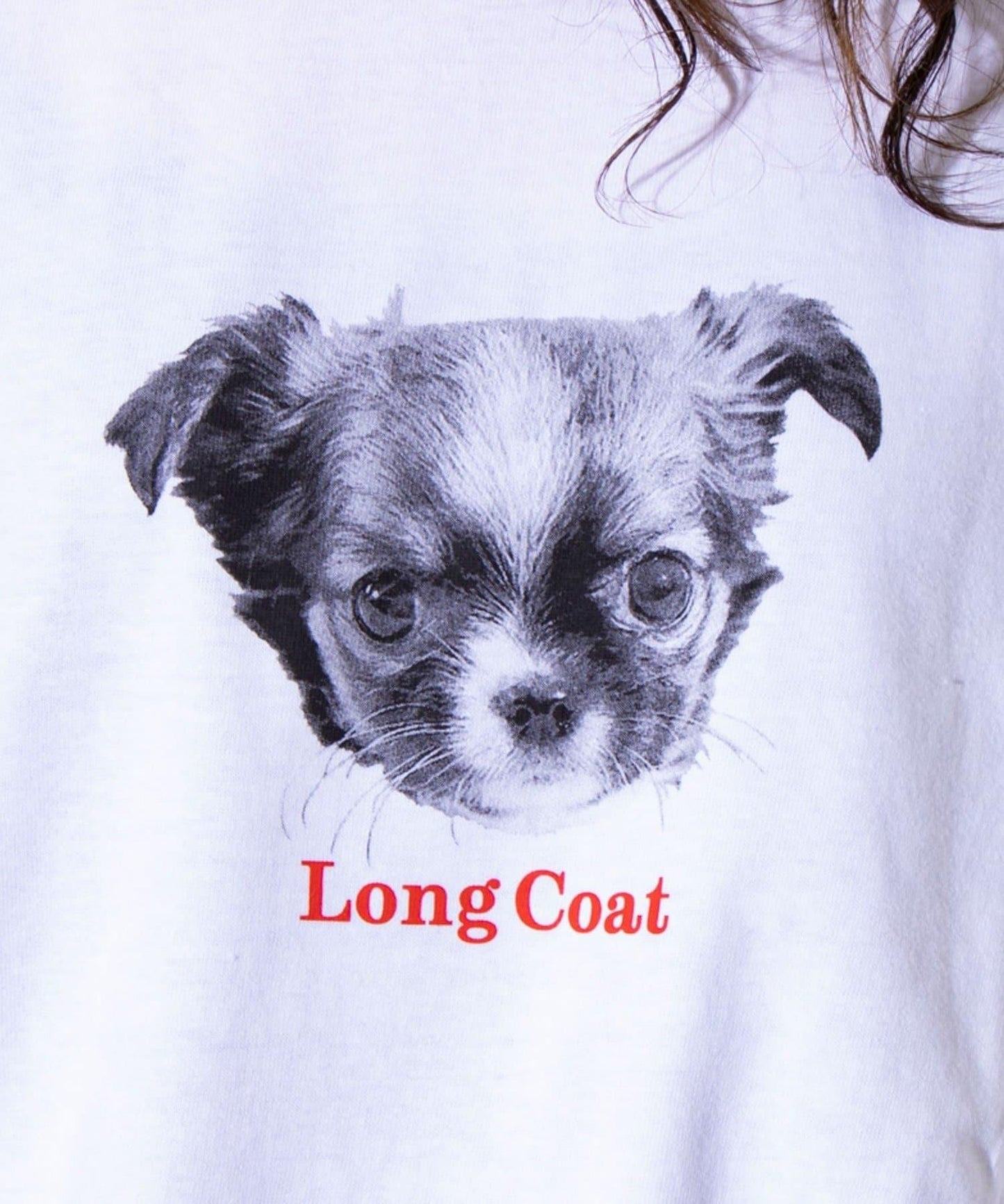 【人氣系列】【DOG&CAT】犬貓印花圓領長袖T恤