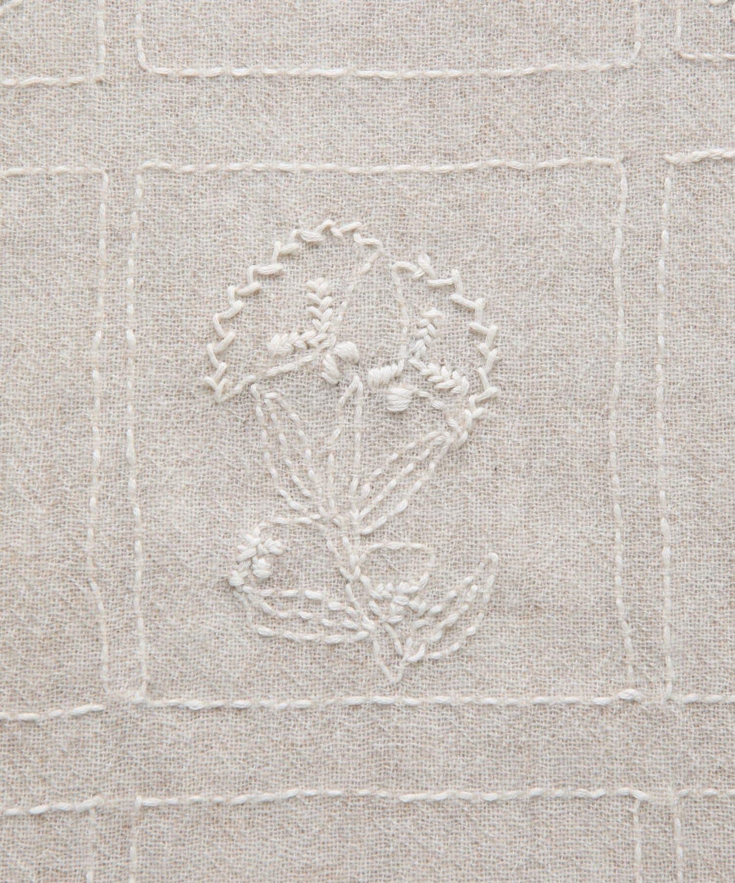 《CITRUS》刺繡流蘇圍巾