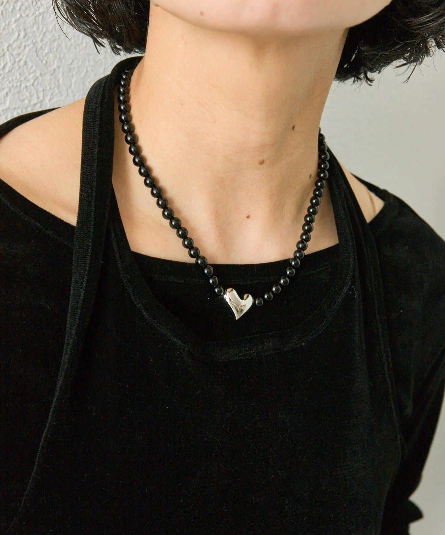 愛心磁吸珍珠項鍊