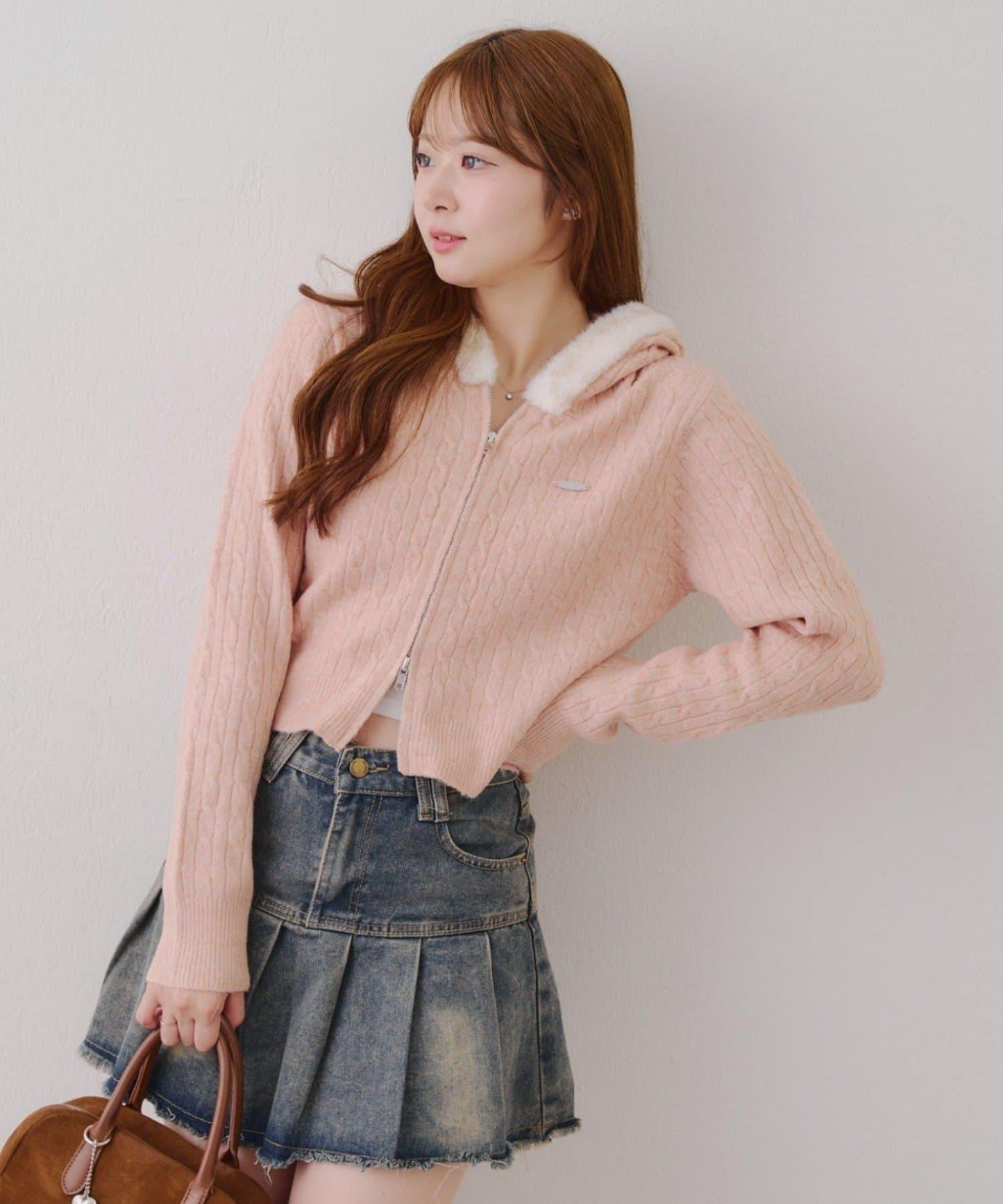 連帽毛絨拉鍊衛衣