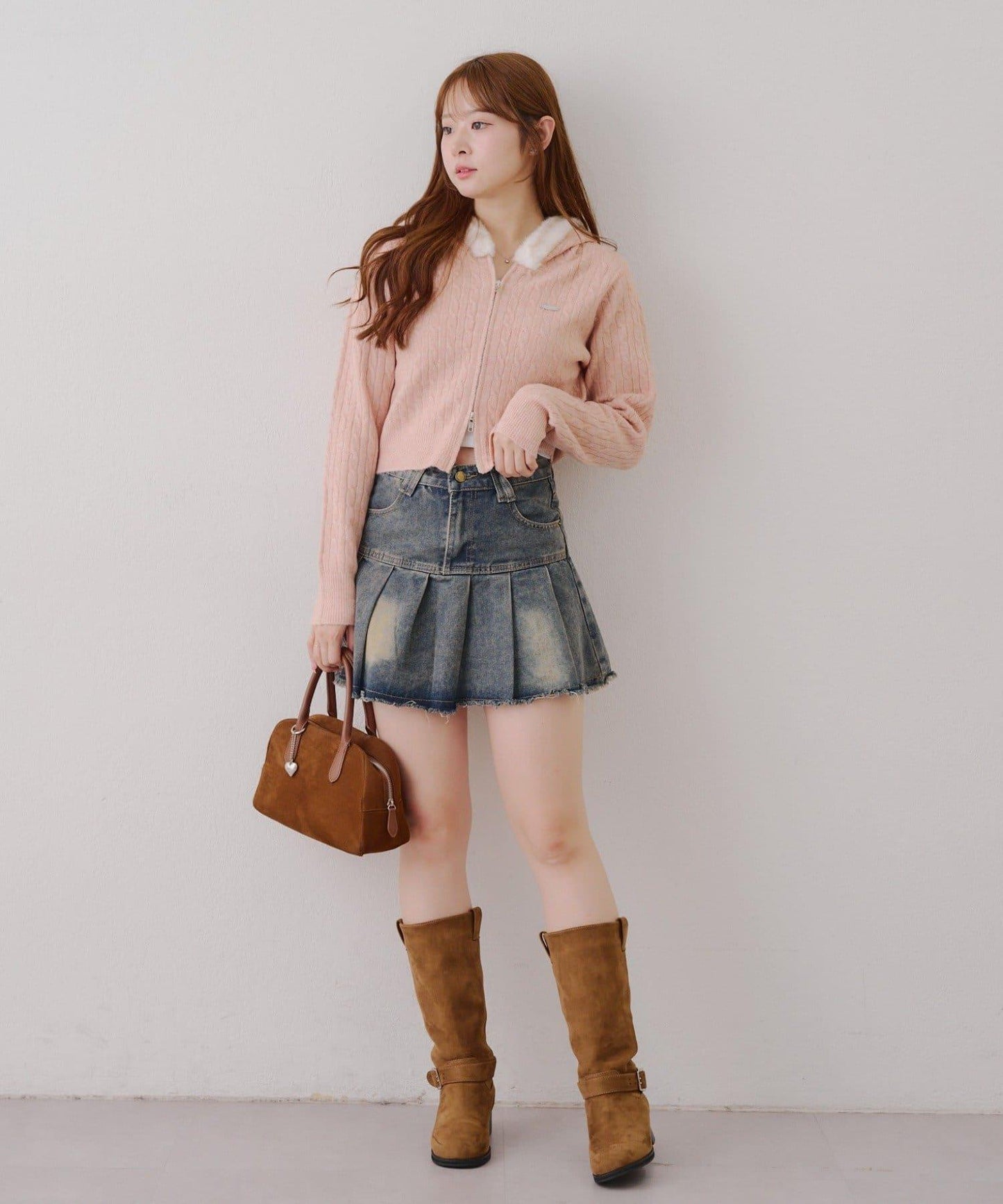 連帽毛絨拉鍊衛衣