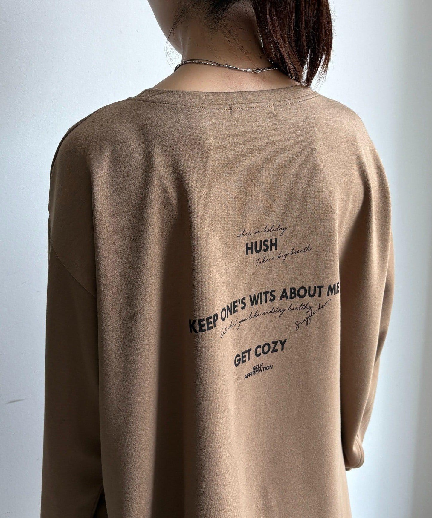 前後標誌斗篷套頭衫