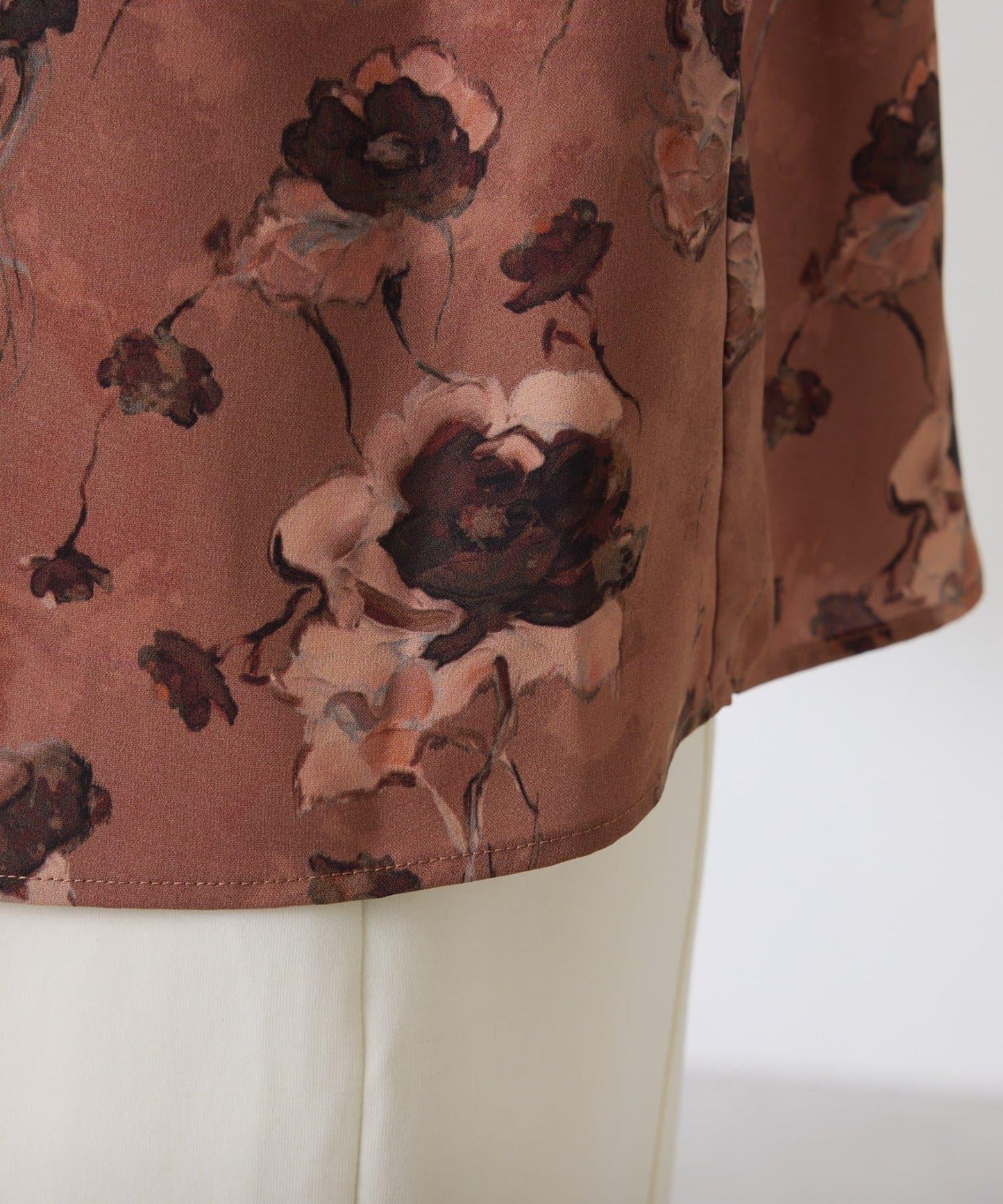 復古花卉圖案襯衫