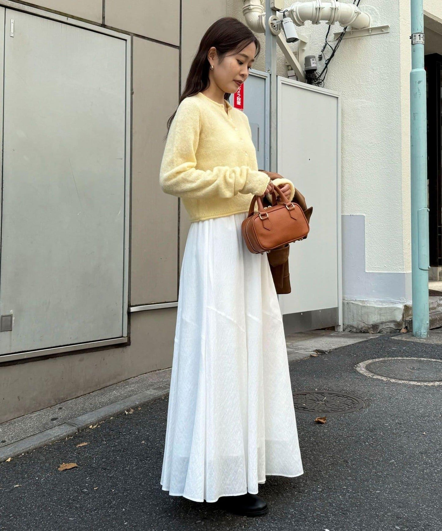 馬海毛混紡吊帶開衫