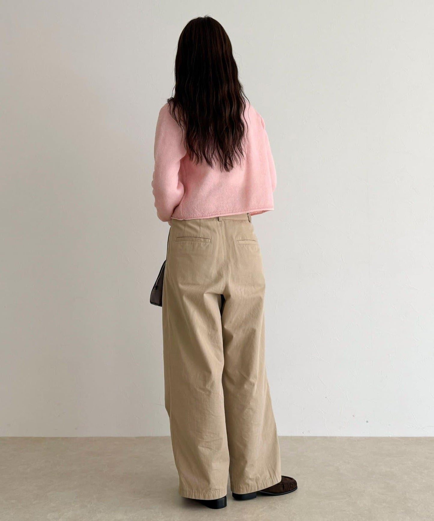 馬海毛混紡吊帶開衫