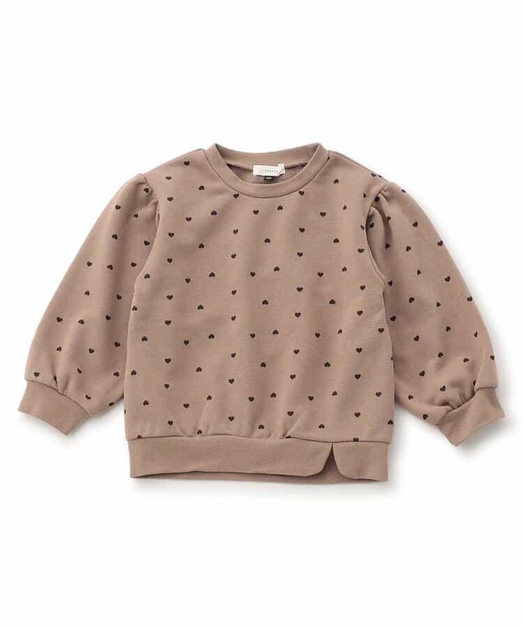 袖部蓬鬆全印花衛衣