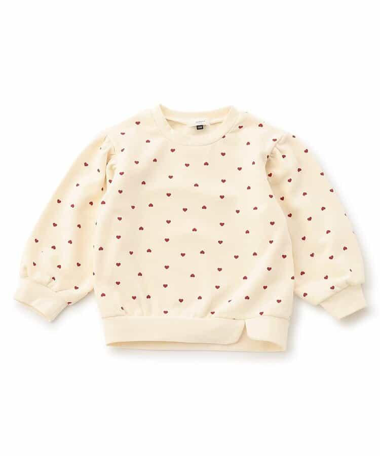 袖部蓬鬆全印花衛衣