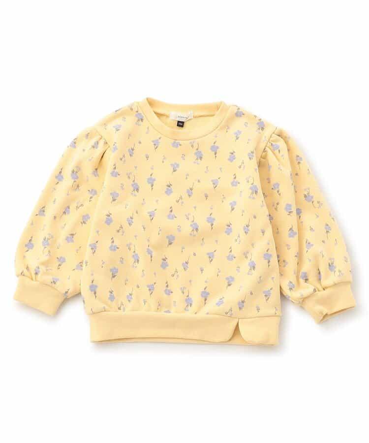 袖部蓬鬆全印花衛衣