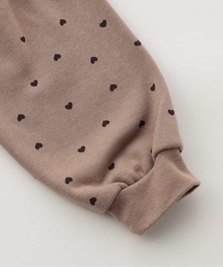 袖部蓬鬆全印花衛衣